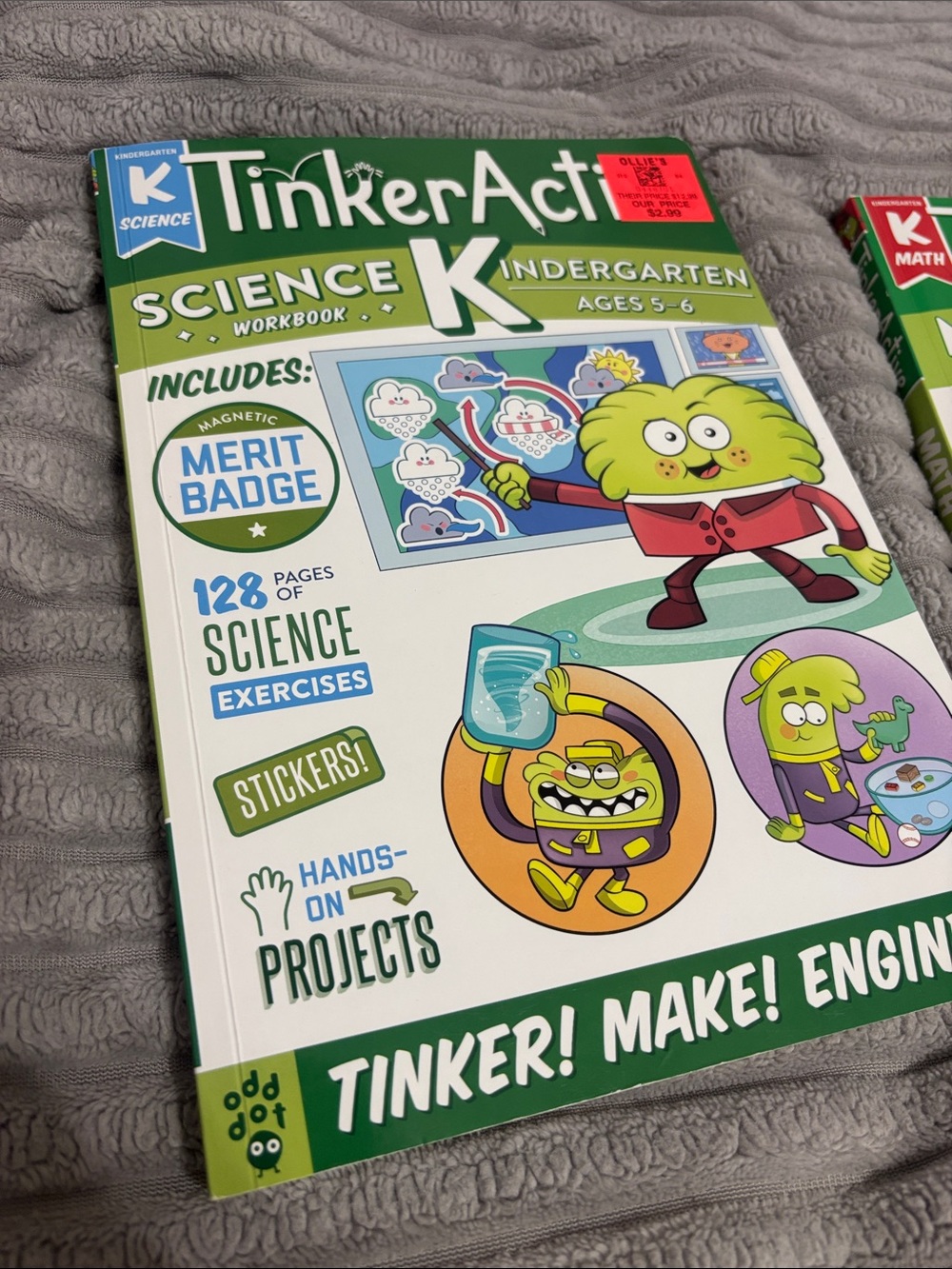 Kindergarten Learning Workbooks - Green Science, Math & English Set - Picture 2 of 4